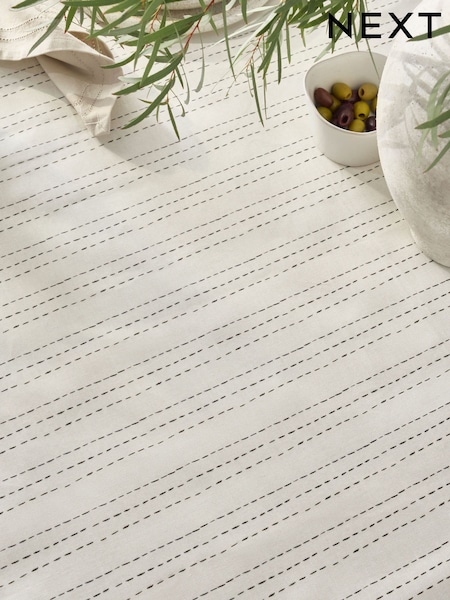 Checked Line Wipe Clean Table Cloth