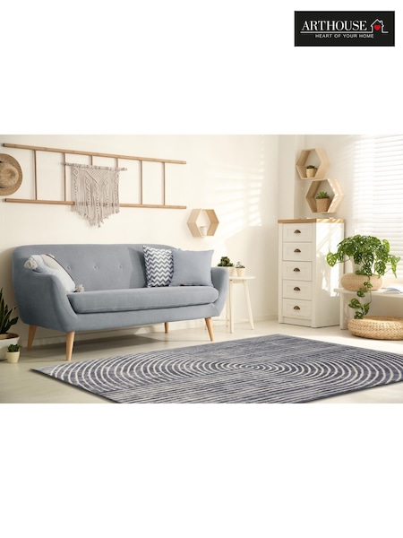Arthouse Navy Muse Zen Rug (G18512) | £50 - £130