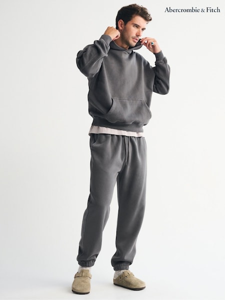 Abercrombie & Fitch Grey Essential Cinched Joggers (G18523) | £60