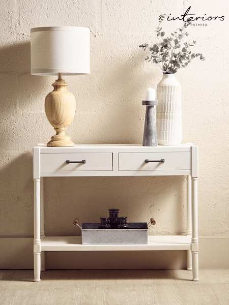 Interiors By Premier Heritage 2 Drawer Console Table