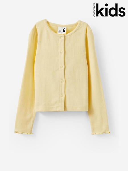 Cotton On Yellow Emma Button Through Long Sleeve Top (G18705) | £15