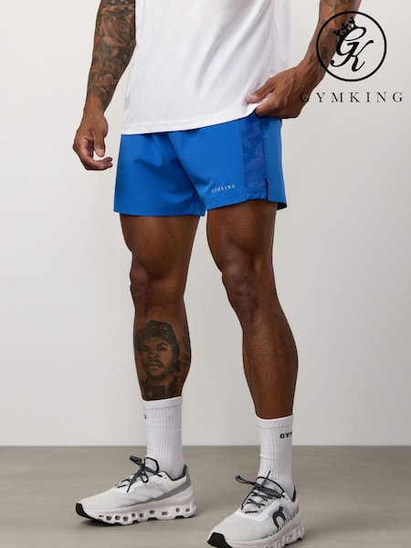 Gym King Blue Progress Panel Shorts (G18913) | £35