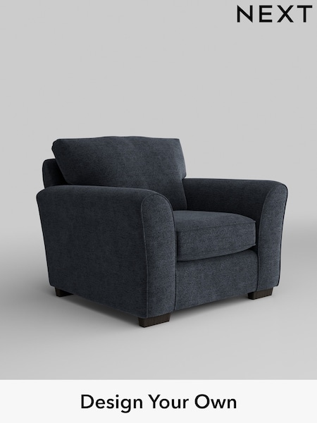 Boucle Chenille/Dark Slate Blue Michigan Ii (G18936) | £625