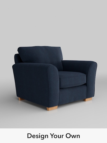 Fine Chenille Easy Clean/Dark Navy Blue Michigan Ii (G18960) | £625