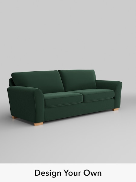 Plush Velvet Easy Clean/Bottle Green Michigan Ii (G18966) | £1,125