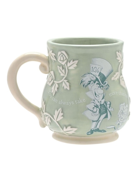 Widdop Green Disney Alice in Wonderland Embossed Mug  Mad Hatter (G19002) | £18