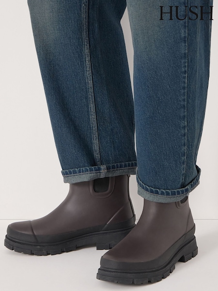 Hush Brown Willow Chelsea Wellington Boots (G19111) | £85