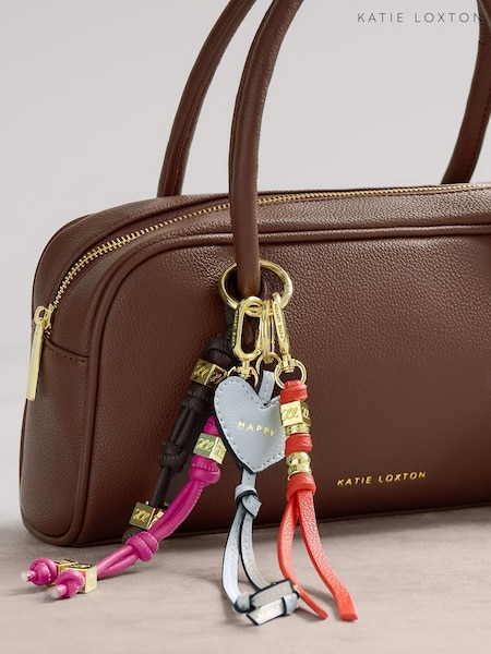Katie Loxton Orange Lyla Bag Charm Keyring (G19194) | £15