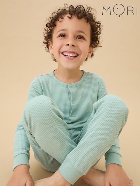 MORI Supersoft Ribbed Pyjamas Set (G19216) | £32.50 - £34.50