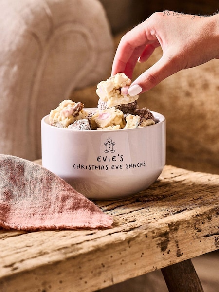 Personalised Christmas Eve Snack Bowl by No Ordinary Gift (G19252) | £28