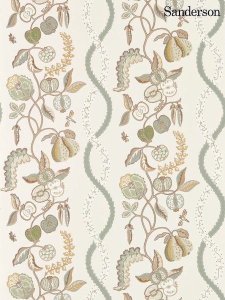 Sanderson Gloucestershire Pear Highgrove Kitchen Garden A4 Wallpaper Sample (G19544) | £1