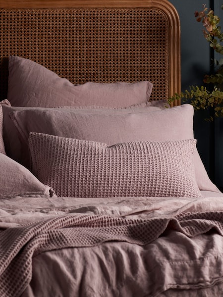 Secret Linen Store Vintage Rose 100% Linen Pillowcase (G19570) | £25