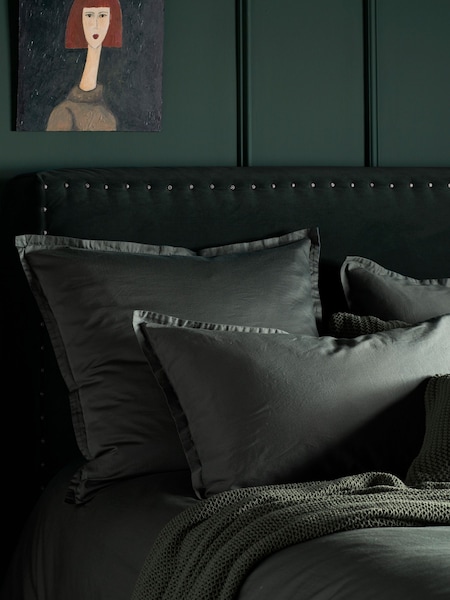 Secret Linen Store Olive Green Supersoft Pillowcase (G19586) | £15