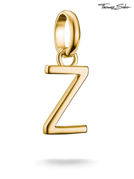 Thomas Sabo Gold Charm Connect Letter Z Pendant (G19620) | £30
