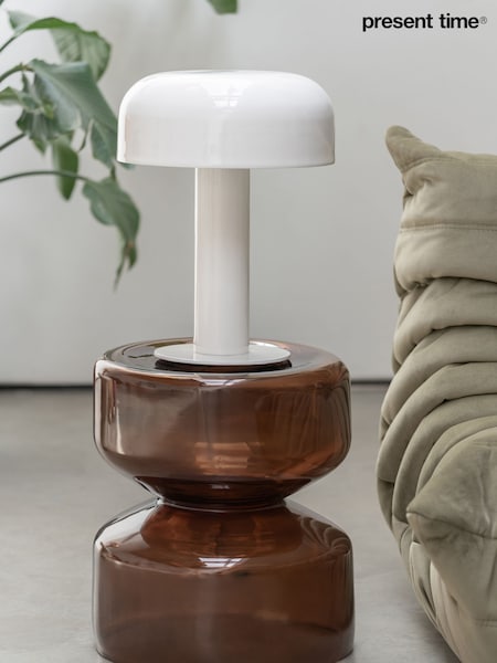 Present Time White Fornido Table Lamp (G19674) | £133