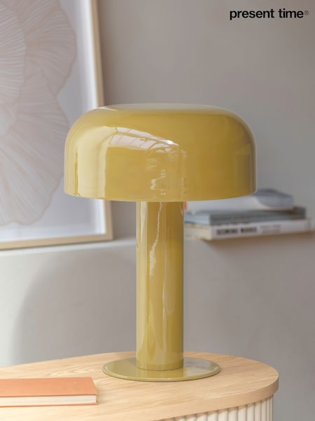 Present Time Honey Yellow Fornido Table Lamp (G19683) | £133