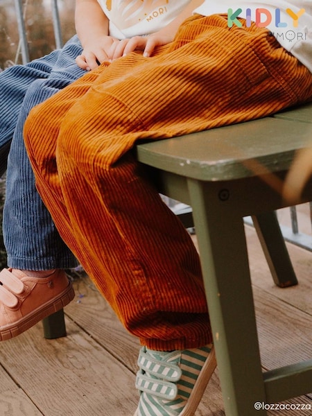 KIDLY by MORI Barrel Leg Cord Trousers (G19931) | £28.50