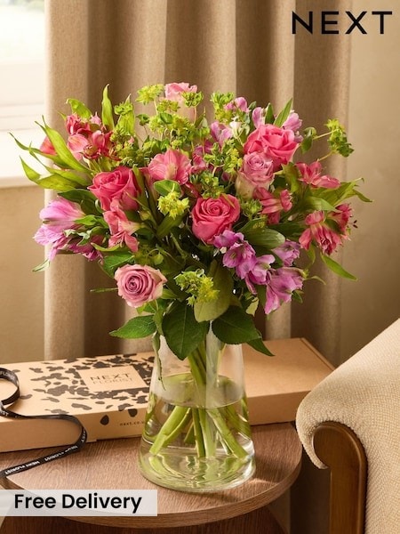 Rose And Alstromeria Flower Letterbox Bouquet