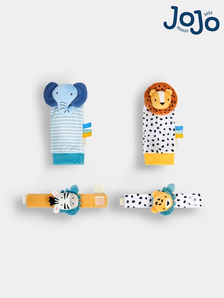Jojo Maman Bébé Multi-color Baby Rattle & Teether Toy