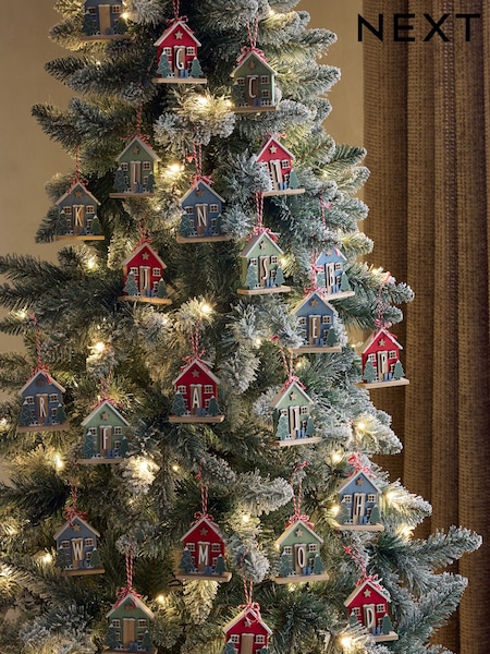 Set Of 2 Monogram House Baubles