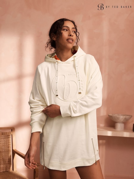 Cream - B By Ted Baker Longline Hoodie