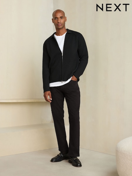 Dark Purple - Slim Fit N. Premium 5 Pocket Soft Touch Trousers