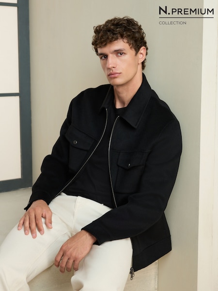 Black - Regular N. Premium Smart Jacket With Wool