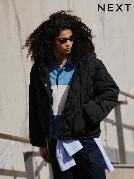 Black - Lightweight Quilted Jacket