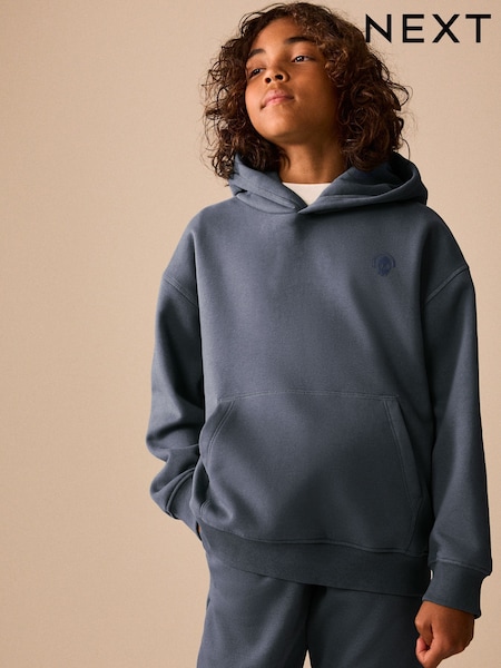 Blue/Grey Skull - Overhead Hoodie (3-16yrs)