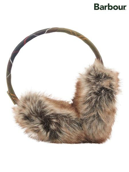 Brown - Barbour Barrhill Tartan Ear Muffs