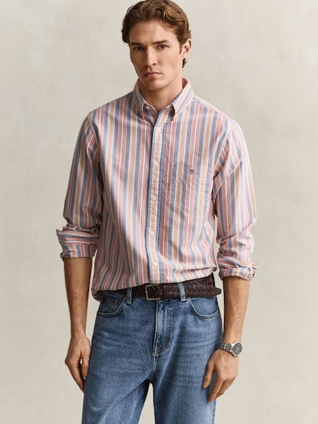 Pink - Regular Gant Oxford Classic Stripe Shirt