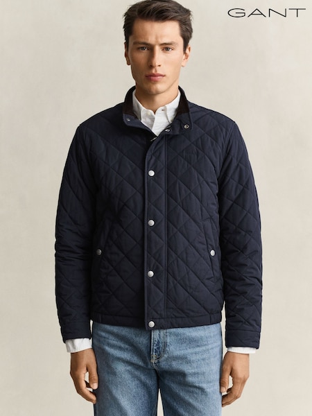 Blue - Regular Gant Classic Quilted Jacket