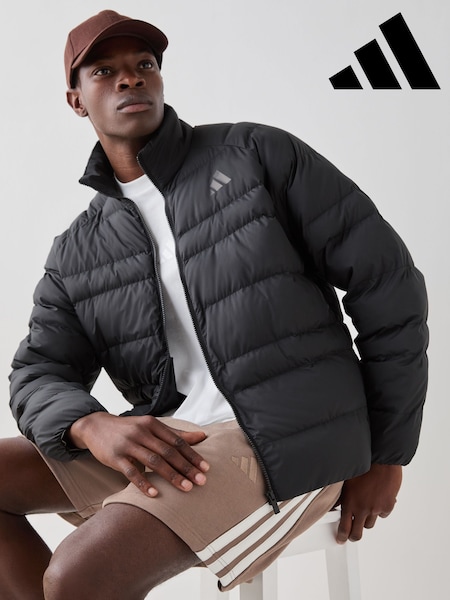 Black - Regular Adidas Essentials Packable Insulated Jacket