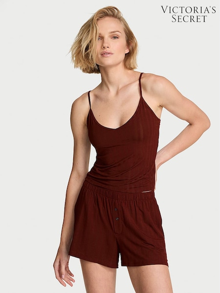 Cherrywood Brown - Victoria's Secret Modal Ultra Fine Cami Shorts Set