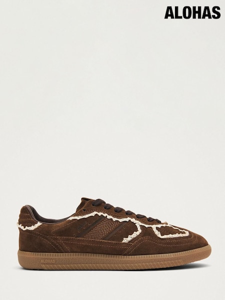 Brown - Alohas Tb.490 Crochet Leather Trainers