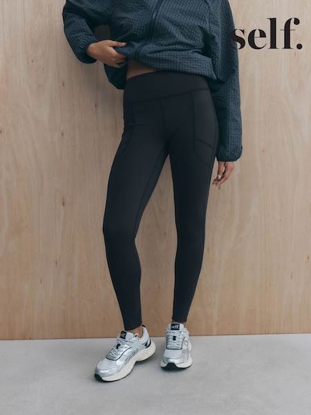 Black - Self. Thermal Leggings