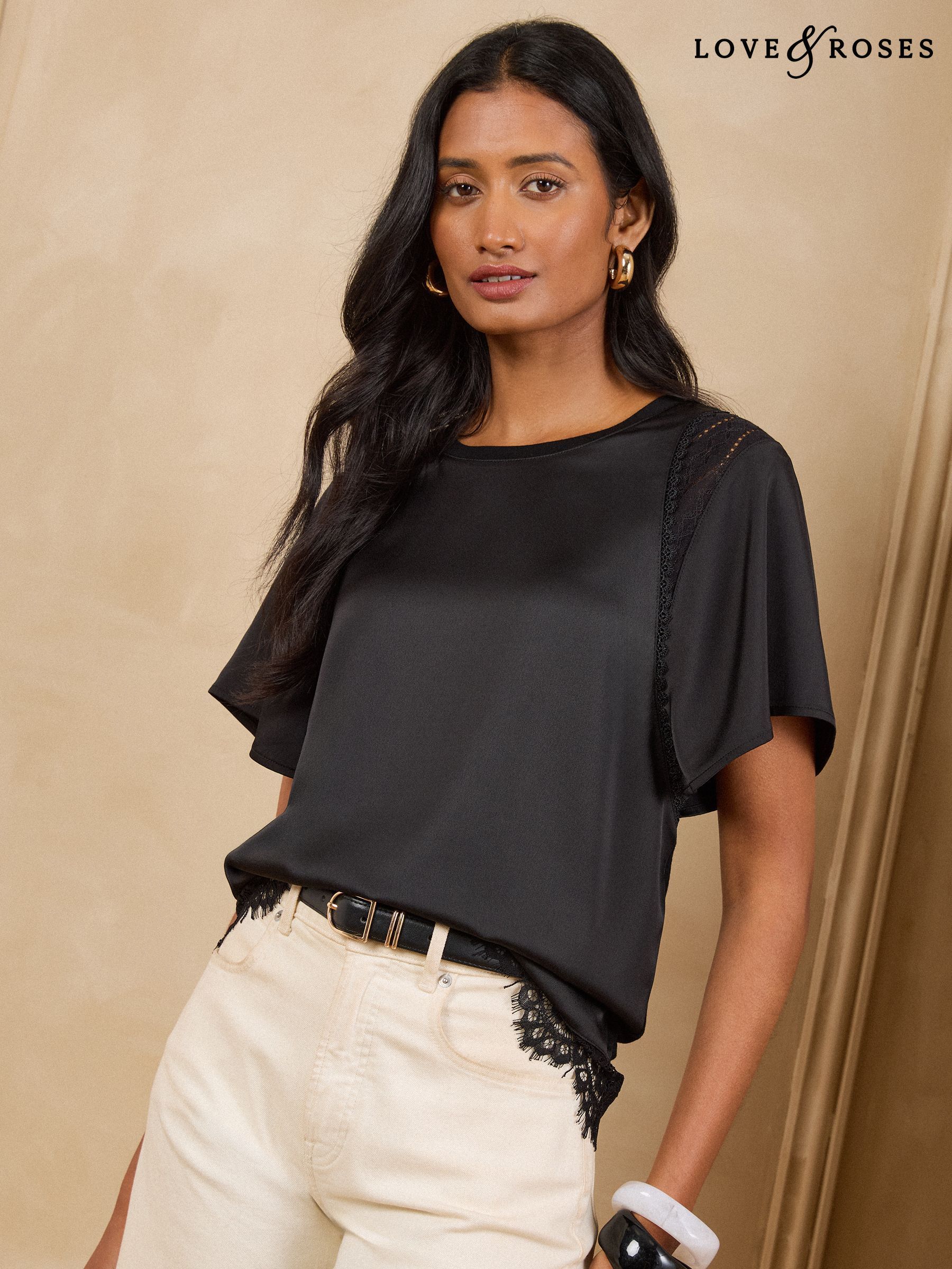 Black Satin Tops for Women | Next Official Site