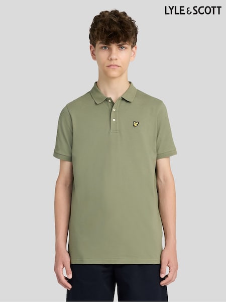 Green - Lyle & Scott Plain Polo T-shirt