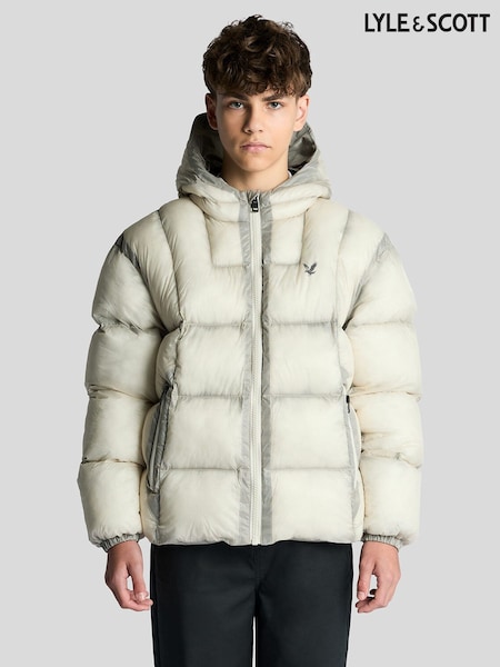 White - Lyle & Scott Translucent Puffer Jacket