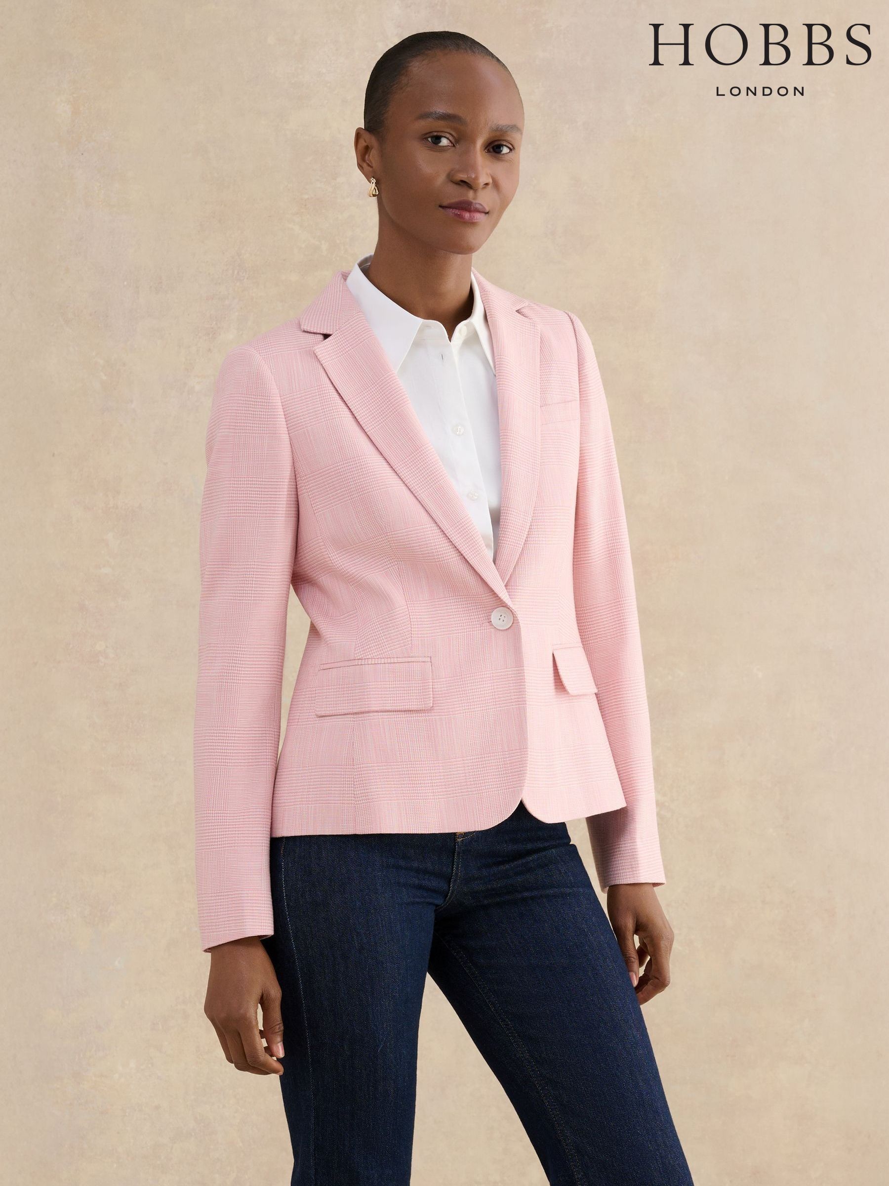 Women's Pink Check Coats & Jackets | Next Official Site