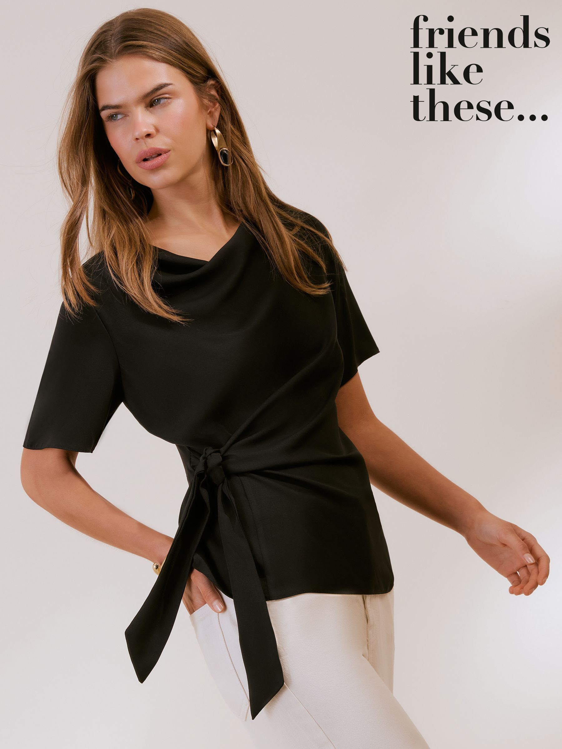 Cowl Neck Blouses | Drape Neck Tops | Next UK