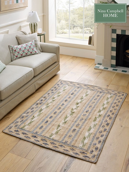 Nina Campbell Ikat Jute Rug