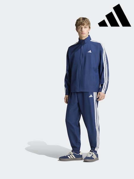 Blue - Regular Adidas 3-stripes Woven Tracksuit