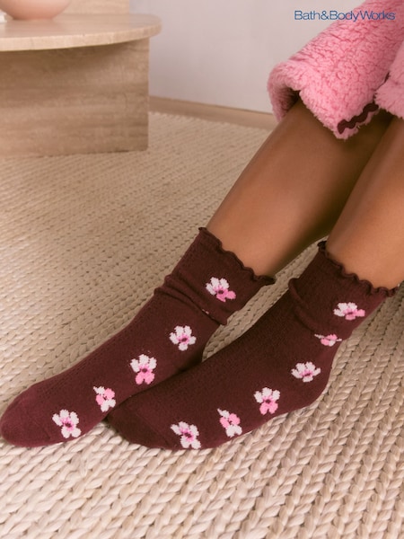 Berry Japanese Cherry Blossom - Bath & Body Works Cosy Slipper Socks 2 Pack