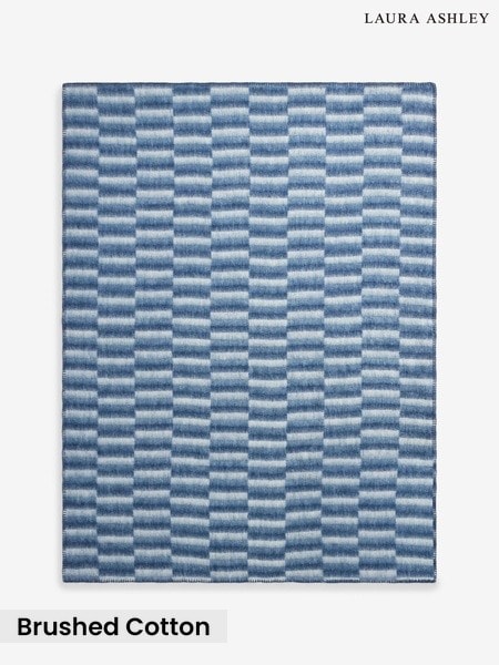 Laura Ashley Lawton Stripe Brushed Throw