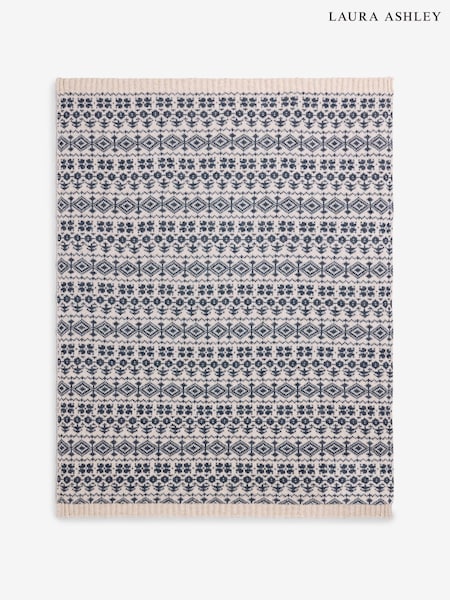Laura Ashley Selsey Fairisle Knitted Throw