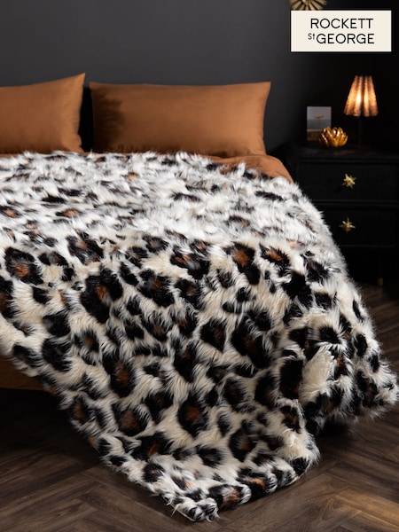Rockett St George Faux Fur Throw