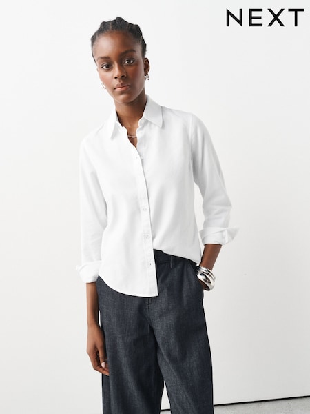 White - Slim Fit Oxford Shirt
