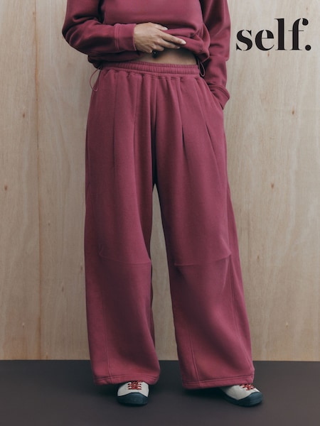 Pink - Self. Balloon Leg Joggers