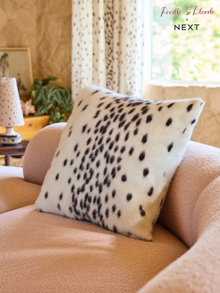 Poodle & Blonde Dalmation Spot Cushion